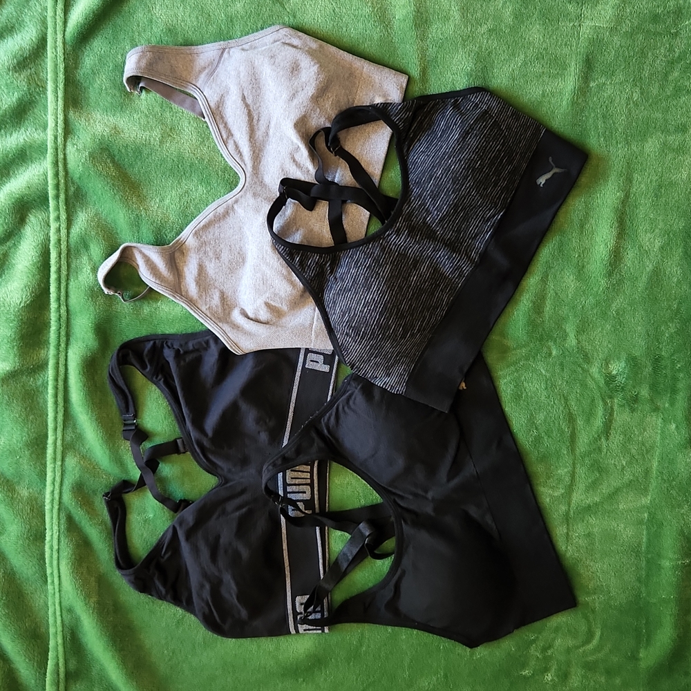 FOR MARY - PUMA medium Sports Bra BUNDLE of 4 Bras